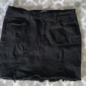 Wax Jean skirt